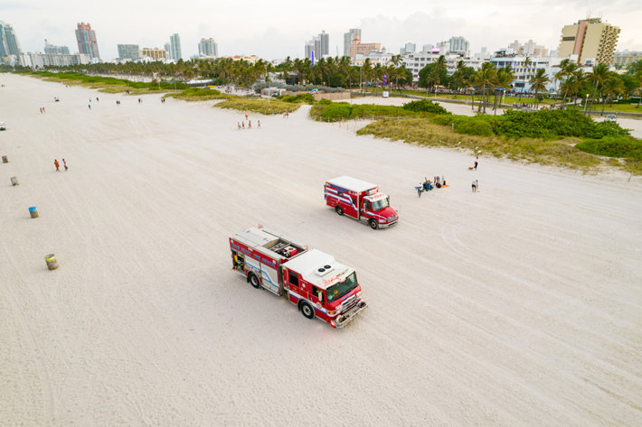 Florida beach ambulance